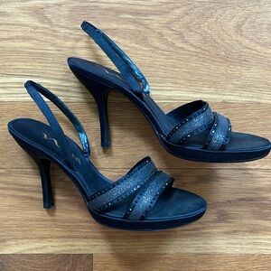 Women’s Black Slingback Heels